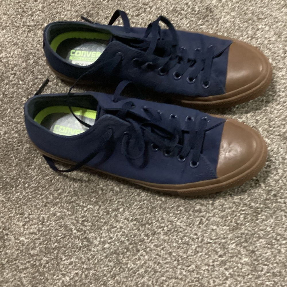 Converse Men's Blue and Brown Sneakers